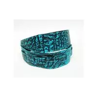 Leather Tigina Ремень для гитары, кожаный, аквамарин, Fidel, FL8012LT