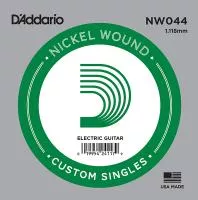 NW044 Nickel Wound Отдельная струна для электрогитары, .044, D'Addario
