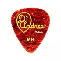 TPG351-084MH Shell Celluloid Медиаторы, 12шт, целлулоид, 0,84мм, D'Andrea