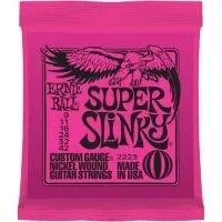 2223 Super Slinky Комплект струн для электрогитары, никель, 9-42 Ernie Ball