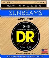 RCA-10 SunBeams Комплект струн для акустической гитары, 10-48, DR