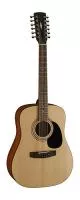 LAD810-12-NS Акустическая 12-струнная гитара, дредноут, цвет натуральный матовый, Lutner