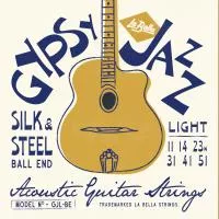 Gypsy Jazz Компект струн для акустической гитары, посеребренные, 11-51 La Bella, GJL-BE