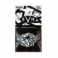 EVH White With Black Stripes Медиаторы 6шт, толщина 0.60мм, Dunlop, EVHP03