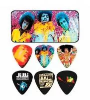 Jimi Hendrix Experienced Медиаторы 12шт, средние, в коробочке, Dunlop, JHPT01M