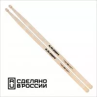 5A Long Барабанные палочки, граб, деревянный наконечник, Kaledin Drumsticks, 7KLHB5AL