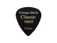 Celluloid Vintage Classic Black Медиаторы 50шт, толщина 0.75мм, Pickboy, GP-07/075