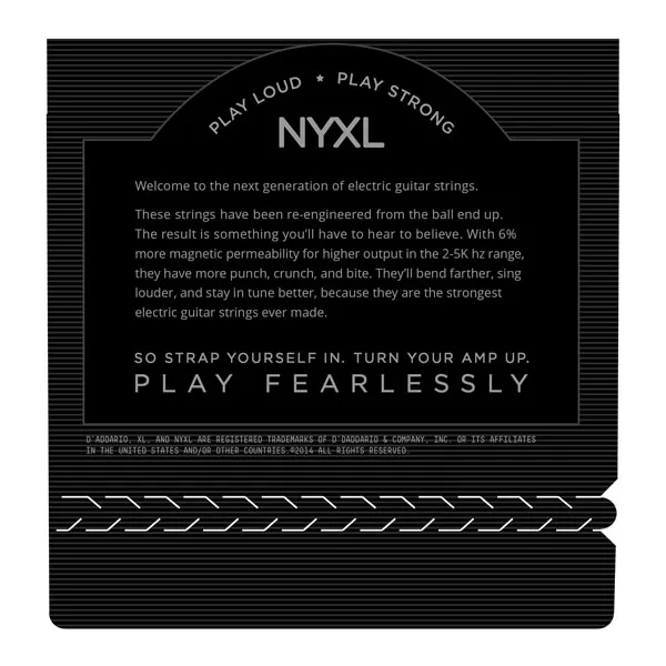 NYXL0942 NYXL Комплект струн для электрогитары, никелированные, Super Light, 09-42, D'Addario