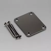 Накладка крепления грифа, черный хром, Gotoh, NBS-3-CK