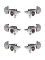 Колки для гитары 3+3, локовые, хром, Gotoh, SG301-MGT-20-C-L3+R3
