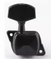 Колки для гитары 3+3, черные, Metallor, MH-34-BK-3+3