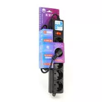 SPG-B-6-BLACK(ОТКР) PowerCube Фильтр-удлинитель 1.9м, (Откр. упаковка), Электрическая мануфактура