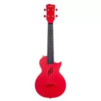 Carbon Fibre Укулеле концертный, с чехлом, красный, углеволокно, Cascha, HH-2280