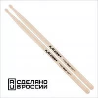 Rock Барабанные палочки, граб, деревянный наконечник, Kaledin Drumsticks, 7KLHBRK