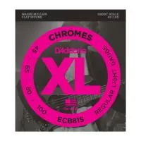 ECB81S Chromes Bass Комплект струн для бас-гитары, Light, 45-100, Short Scale, D'Addario