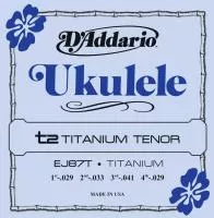 EJ87T Titanium Комплект струн для укулеле тенор, D'Addario