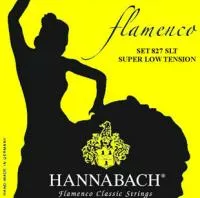 827SLT Yellow Green FLAMENCO Струны для классической гитары желтый нейлон/посеребренные Hannabach