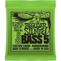 2836 RoundWound Комплект струн для 5-струнной бас-гитары, 45-130, Ernie Ball
