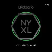 NYNW078 NYXL Отдельная струна для электрогитары, никелированная, 078, D'Addario