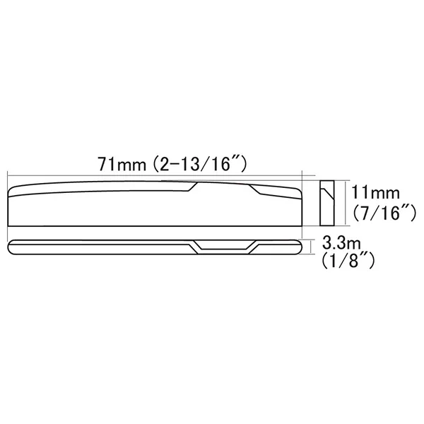 Нижний порожек для акустической гитары, кость, Hosco, HSB-SG1  рис.2 