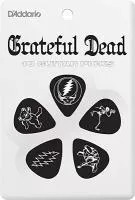 1CBK4-10GD1 Grateful Dead Медиаторы, черные, 10шт, 0,50мм, Planet Waves