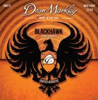Blackhawk Pure Bronze Комплект струн для акустической гитары,с покрытием, 12-53, Dean Markley, DM8012