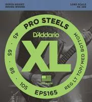 EPS165 ProSteels Bass Комплект струн для бас-гитары, Custom Light, 45-105, Long Scale, D'Addario