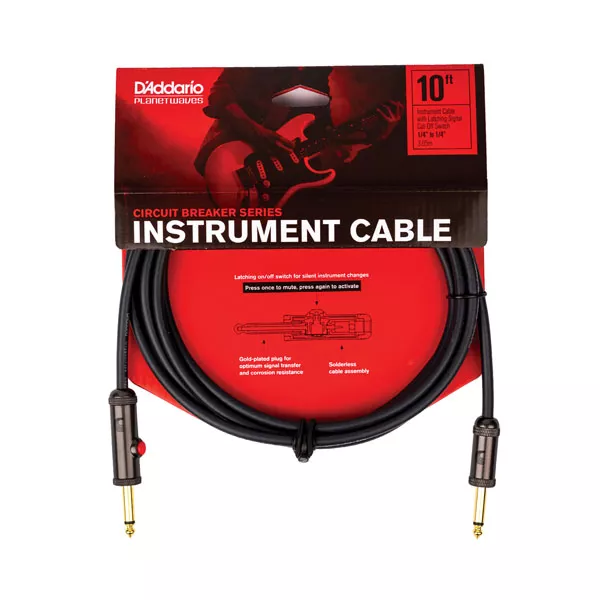 PW-AGL-30 Circuit Breaker Кабель инструментальный, с выключателем, 9м, Planet Waves