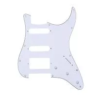 Пикгард для гитары Fender Stratocaster HSS, 3 слоя, белая, Musiclily, MX1382WH