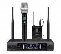 Радиосистема с одним ручным, одним головным передатчиком, LAudio, LS-P8-MH