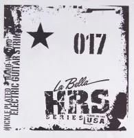 HRS017 Отдельная струна для электрогитары, никелированная круглая оплетка, 017, La Bella