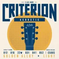Criterion Комплект струн для акустической гитары, бронза 80/20, 12-52, La Bella, C500S