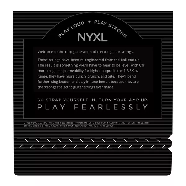 NYXL1149 NYXL Комплект струн для электрогитары, никелированные, Medium, 11-49, D'Addario