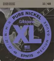 EPN115 XL PURE NICKEL Струны для электрогитары нейлоновые Blues/Jazz Rock11-48 D`Addario