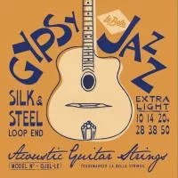 Gypsy Jazz Компект струн для акустической гитары, посеребренные, 10-50 La Bella, GJXL-LE