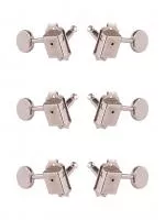 Колки для гитары 3+3, никель, Metallor, J-45-NI-3+3