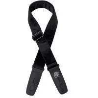 Ремень для гитары с блокировкой, бархат, чёрный, Lock-It Straps, D'Andrea, LIS-018-CV2-BLK