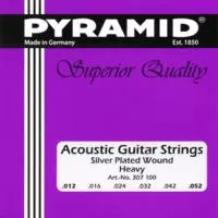Silver Wound Комплект струн для акустической гитары, 12-52, Pyramid, 307100