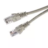 Патч-корд RJ-45 (m)-RJ-45 (m) 20.0м кат.5е ПВХ 26AWG, серый, в пакете, GoPower, 00-00027477