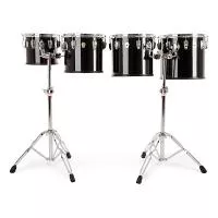 Комплект оркестровых барабанов 10"/12"/13"/14", со стойками , Ludwig, LECT04CCG