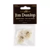 Genuine Celluloid Медиаторы, 12шт, тонкие, белый перламутр, Dunlop, 483P04TH