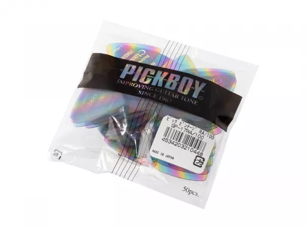 Celluloid Vintage Classic Rainbow Медиаторы 50шт, толщина 1.0мм, Pickboy, GP-17RA/100  рис.2 