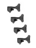 Колки для бас-гитары 4л, черные, Metallor, MHB-02-BK-4L