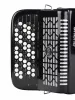 Аккордеон кнопочный 62/72, черный, с футляром, Aurus, JH5072-BLACK