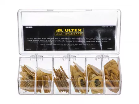 Ultex Standard Коробка медиаторов 216шт, 5 толщин, Dunlop, 4211
