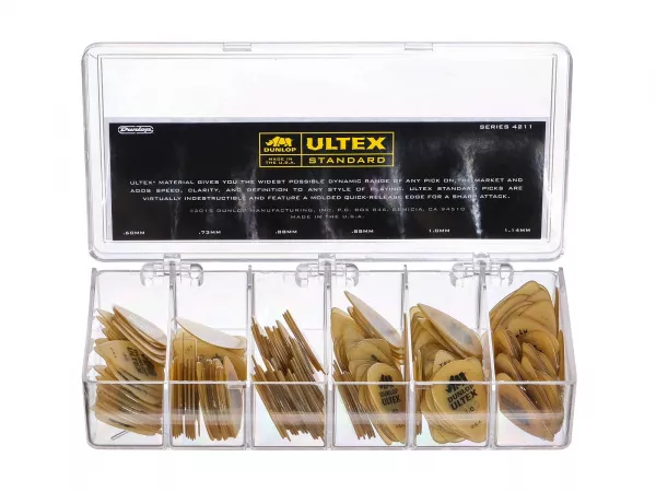 Ultex Standard Коробка медиаторов 216шт, 5 толщин, Dunlop, 4211  рис.2 