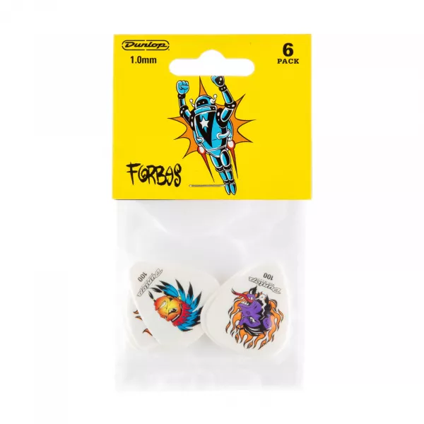 Alan Forbes S1 Медиаторы 6шт, толщина 1,00мм, Dunlop, BL100P1.0  рис.2 