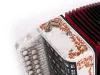 Гармонь «Чайка» 21х12-II, белая, ля мажор, роспись, Шуйская гармонь, SZ48/1ХL-A-WH