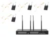 Беспроводная микрофонная система, 4 головных микрофона, LAudio, RWS-4BHS