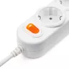 Power Cube Удлинитель с выключателем, 3 розетки, 1.5м, Электрическая мануфактура, PC-1-1,5M